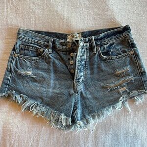 Free people denim shorts